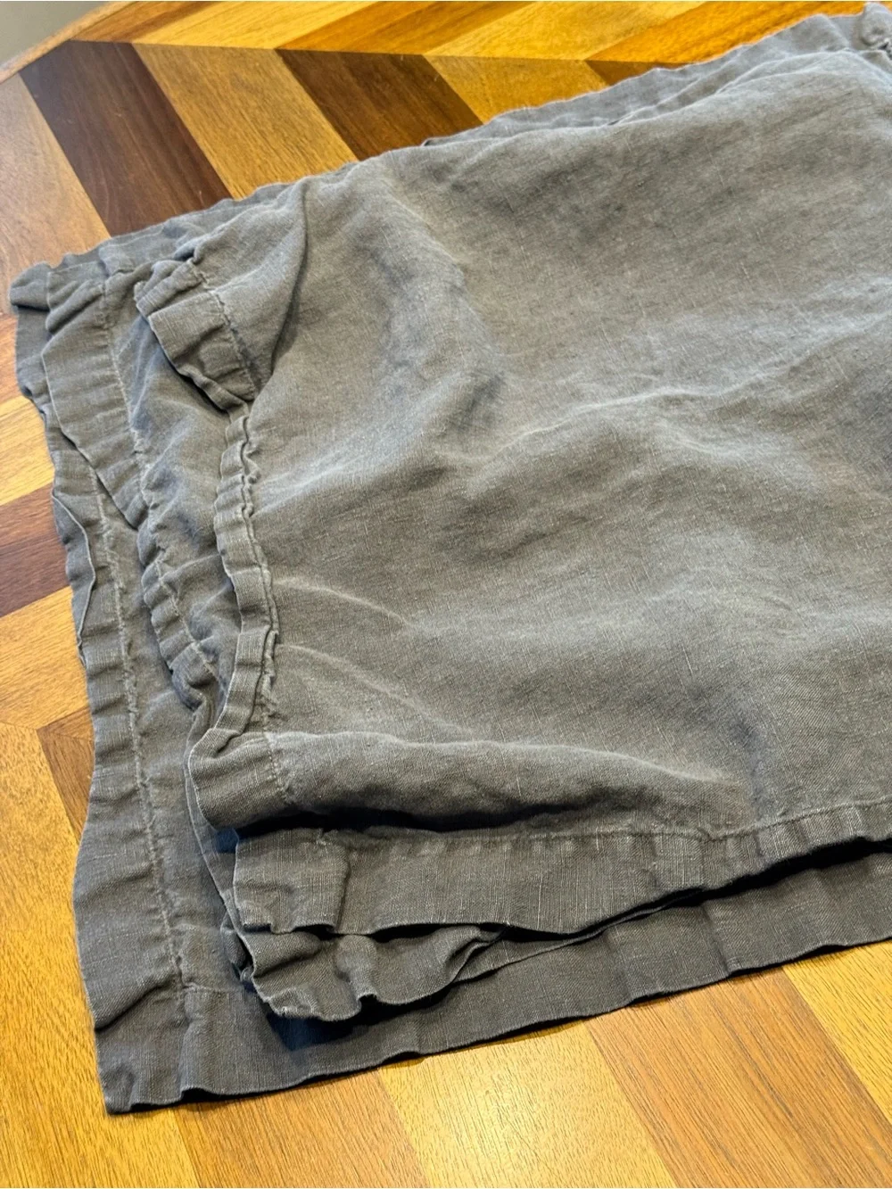 Pottery Barn Gray Linen Napkins set of 4